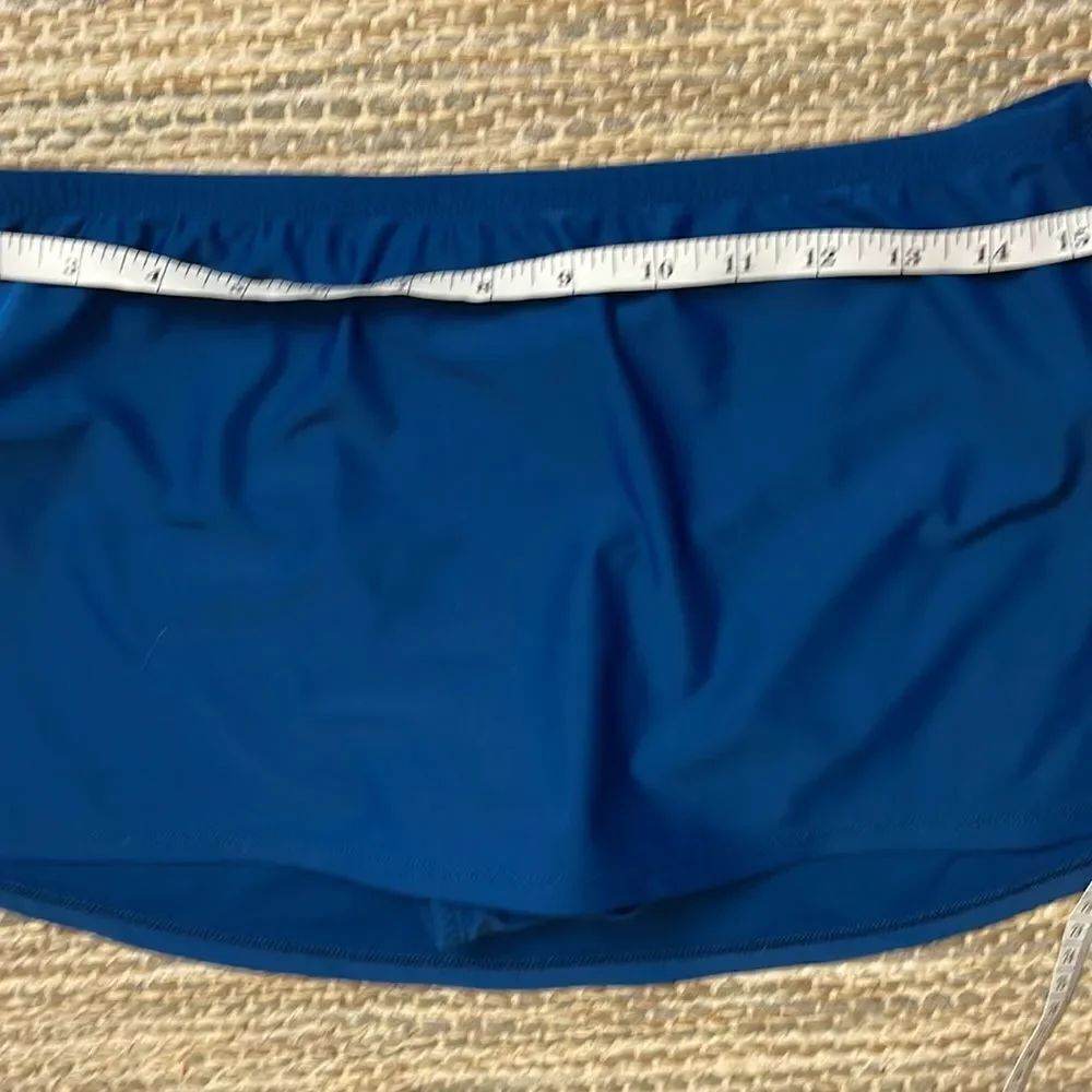 Ellen Tracy Blue Patterned Tankini Size 8 - Picture 14 of 14